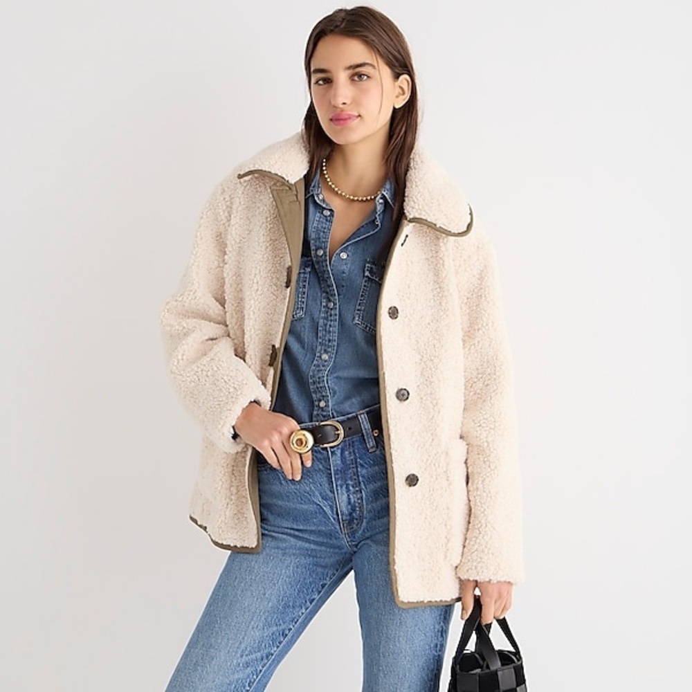 J. Crew Sherpa Teddy Jacket NWT!